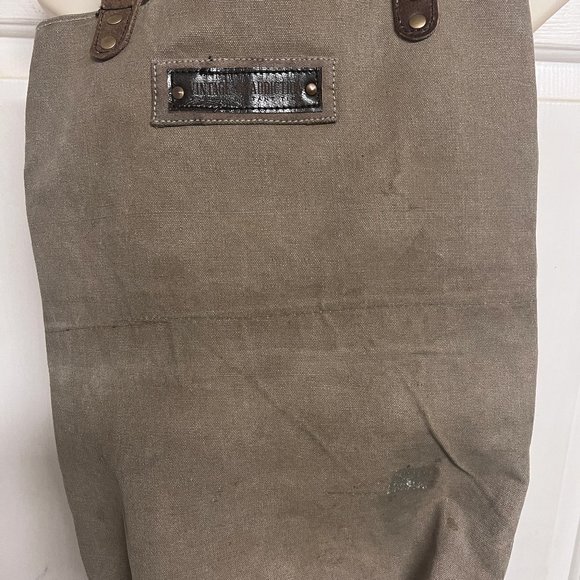 VINTAGE  ADDICTION ♻ Re-purposed Military Tent ⛺ "What a Wonderful World" Tote👜 - Picture 4 of 6